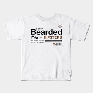 Fancy Bearded Hipsters Kids T-Shirt